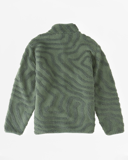 6 Boundary Switchback Zip-Up Sherpa Fleece Green ABYFT00415 Billabong