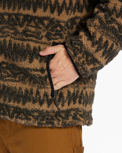 5 Boundary Switchback - Polaire sherpa zippée pour Homme Marron ABYFT00415 Billabong