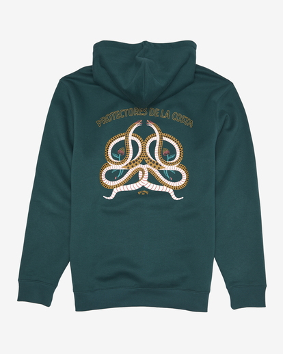 6 Erica Zeledón Serpientes - Hoodie for Men Blue ABYFT00425 Billabong