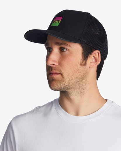1 Stacked Trucker Hat Green ABYHA00184 Billabong