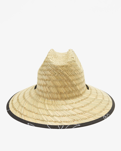 2 Tides Print Straw Lifeguard Hat Black ABYHA00216 Billabong