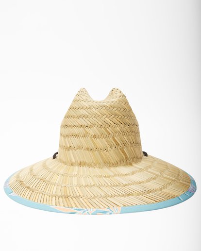 2 Tides Print Straw Lifeguard Hat Blue ABYHA00216 Billabong