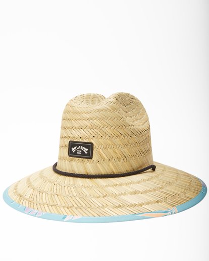 0 Tides Print Straw Lifeguard Hat Blue ABYHA00216 Billabong
