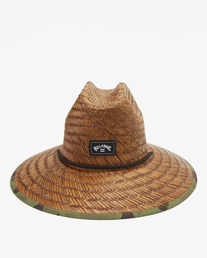 1 Tides Print Straw Lifeguard Hat Green ABYHA00216 Billabong