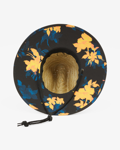 3 Tides Print Straw Lifeguard Hat Black ABYHA00216 Billabong