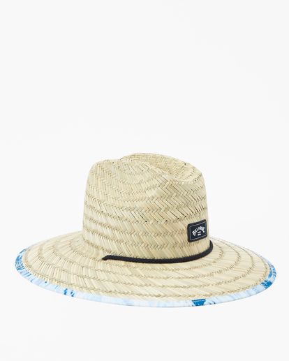 3 Tides Print Straw Lifeguard Hat Blue ABYHA00216 Billabong