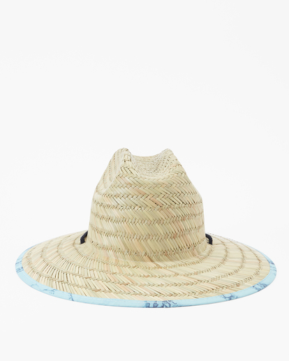 4 Tides Print Straw Lifeguard Hat Blue ABYHA00216 Billabong