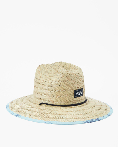 3 Tides Print Straw Lifeguard Hat Blue ABYHA00216 Billabong