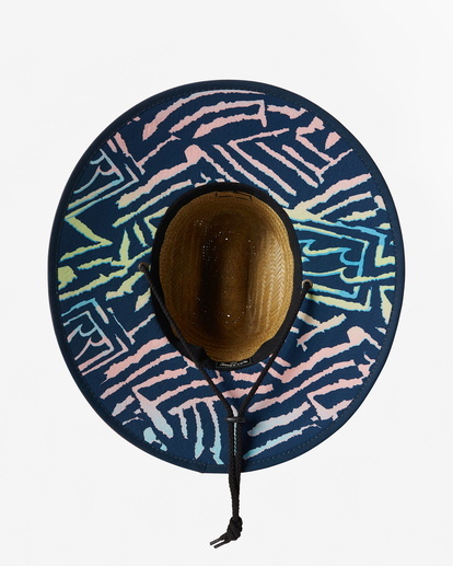3 Tides Print Straw Lifeguard Hat Yellow ABYHA00216 Billabong