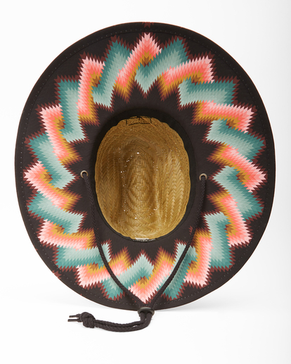 3 Tides Print Straw Lifeguard Hat Blue ABYHA00216 Billabong