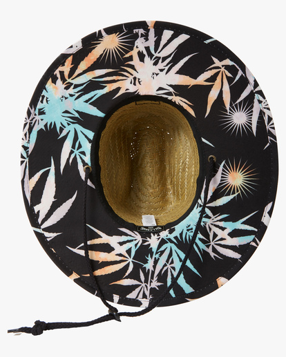 3 Tides Print Straw Lifeguard Hat Blue ABYHA00216 Billabong