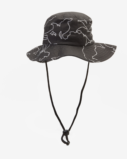 3 Big John Print Surf Safari Hat Black ABYHA00218 Billabong