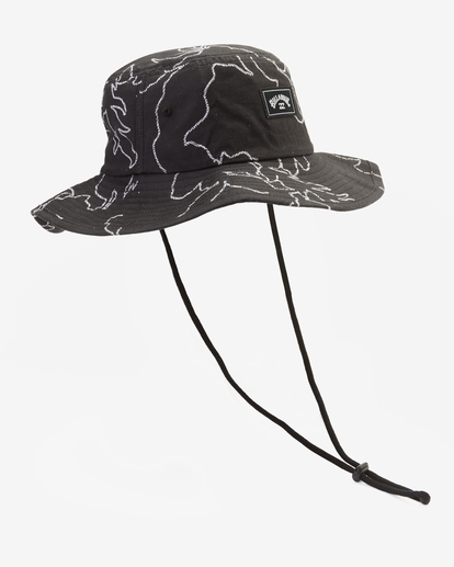 2 Big John Print Surf Safari Hat Black ABYHA00218 Billabong