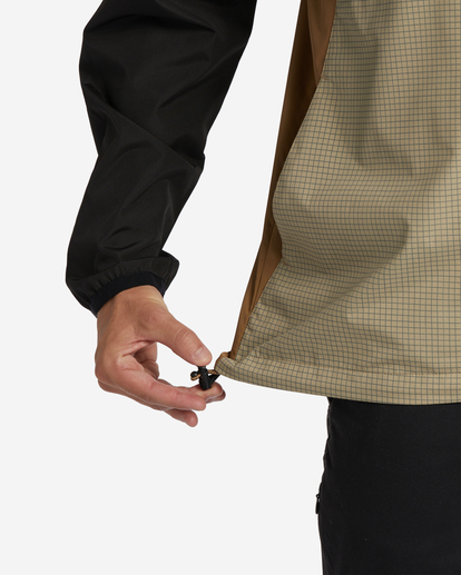 7 A/Div Transport Windbreaker Jacket Brown ABYJK00101 Billabong