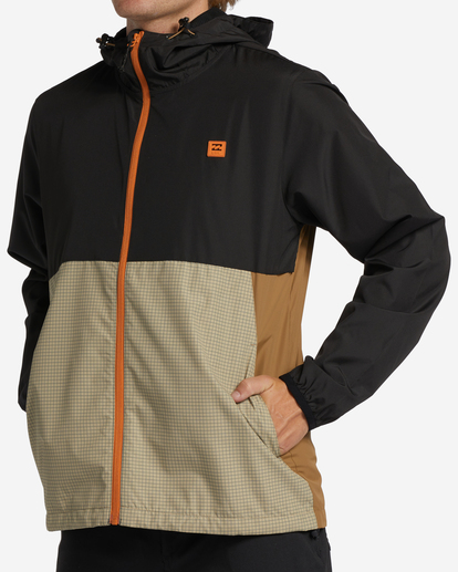 6 A/Div Transport Windbreaker Jacket Brown ABYJK00101 Billabong