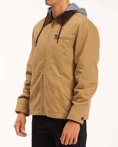 6 Barlow - Chaqueta con Capucha para Hombre Marron ABYJK00122 Billabong