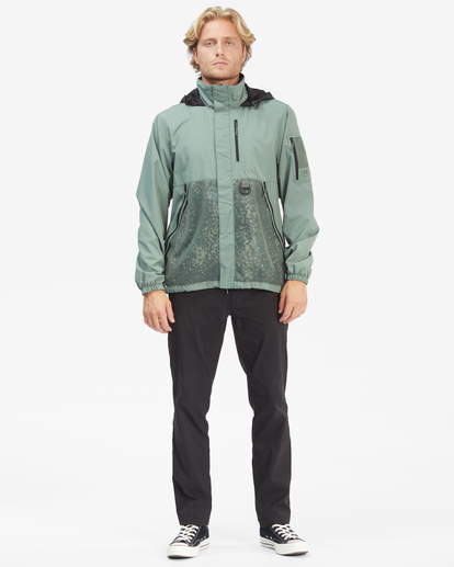 Billabong Windswell Anorak Windbreaker in Dark Forest