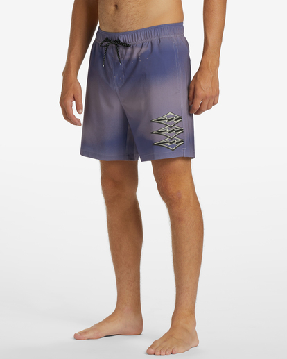 3 Riot Layback 17" Boardshorts Purple ABYJV00105 Billabong