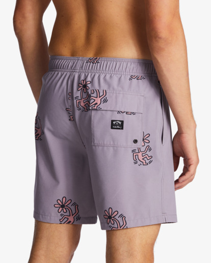 5 Keith Haring Flower Dance Layback - Calções de banho pelo joelho para Homem  ABYJV00109 Billabong