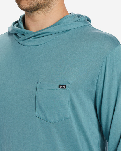 3 A/Div Equator Hooded Long Sleeve T-Shirt Blue ABYKT00172 Billabong
