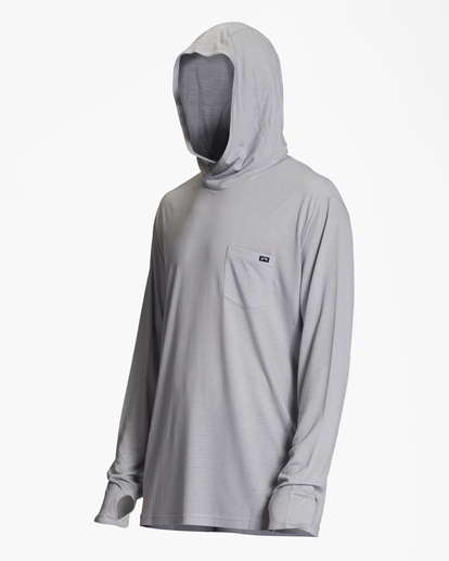 5 Eclipse Hooded Long Sleeve Surf T-Shirt Grey ABYKT00195 Billabong