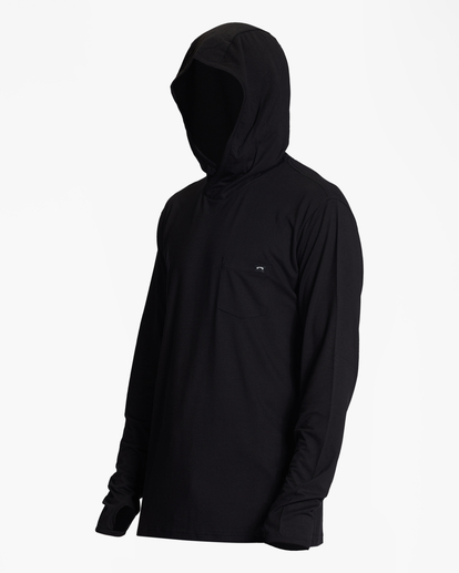 1 Eclipse Hooded Long Sleeve Surf T-Shirt Black ABYKT00195 Billabong
