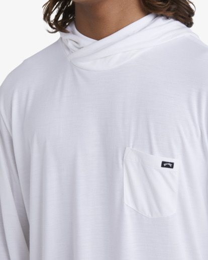 3 Eclipse Hooded Long Sleeve Surf T-Shirt White ABYKT00195 Billabong