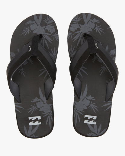 0 All Day Impact Print Slip-On Sandals Black ABYL100002 Billabong