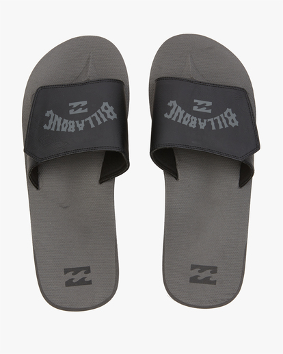 0 All Day Impact Print Slide Sandals Black ABYL100012 Billabong