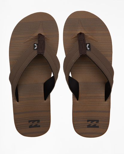 0 All Day Impact Print Slip-On Sandals Brown ABYL100023 Billabong