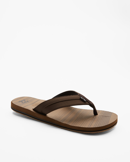 3 All Day Impact Print Slip-On Sandals Brown ABYL100023 Billabong