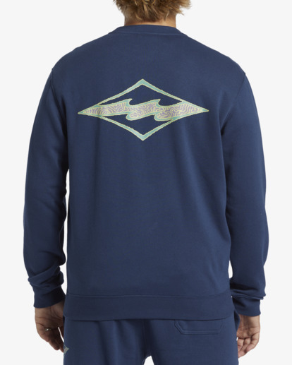 2 Shorebird Crew Sweatshirt Blue ABYSF00130 Billabong