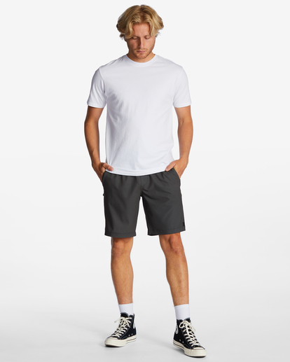 1 Surftrek Trail Technical Elasticized Shorts Black ABYTK03000 Billabong