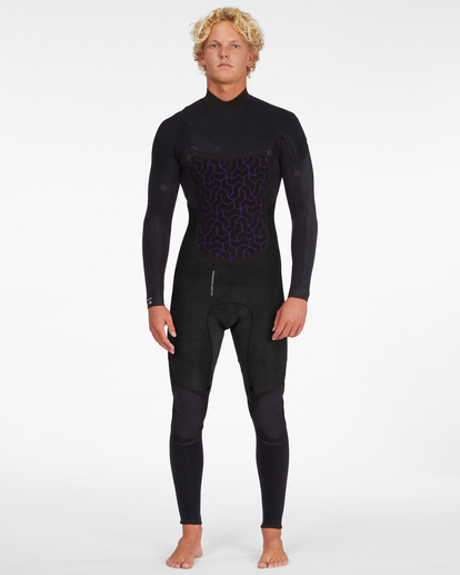 13 4/3 Absolute Plus Chest Zip Full Wetsuit Black ABYW100170 Billabong