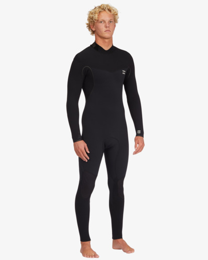 4 3/2 Furnace Comp Back Zip Steamer Wetsuit Black ABYW100181 Billabong