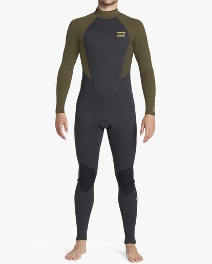 6 5/4mm Intruder - Back-Zip-Neoprenanzug für Männer Schwarz ABYW100204 Billabong