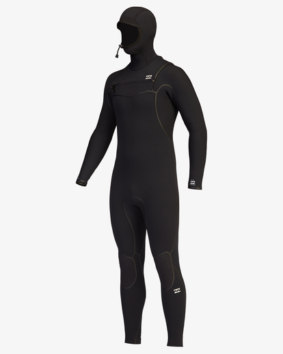 8 5/4 Furnace Chest Zip Hooded Full Wetsuit Black ABYW200102 Billabong