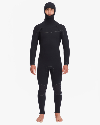 1 5/4 Furnace Chest Zip Hooded Full Wetsuit Black ABYW200102 Billabong
