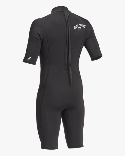 4 2/2 Absolute Back Zip Short Sleeve Spring Suit Black ABYW500112 Billabong