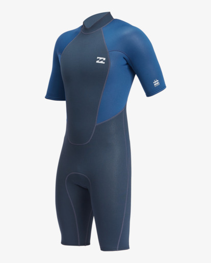 1 2/2mm Intruder - Traje de Surf de Primavera con Manga Corta y Cremallera en la Espalda para Hombre Azul ABYW500116 Billabong