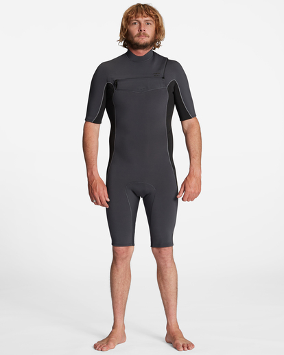 0 2/2mm Absolute - Short Sleeve Chest Zip Springsuit for Men  ABYW500118 Billabong