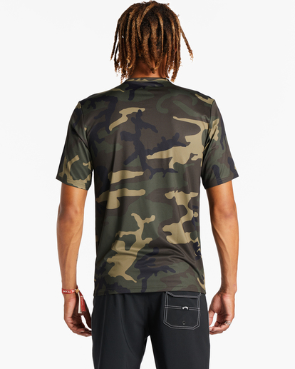 2 Arch Mesh Loose Fit UPF 50+ Short Sleeve Surf Tee Green ABYWR00100 Billabong