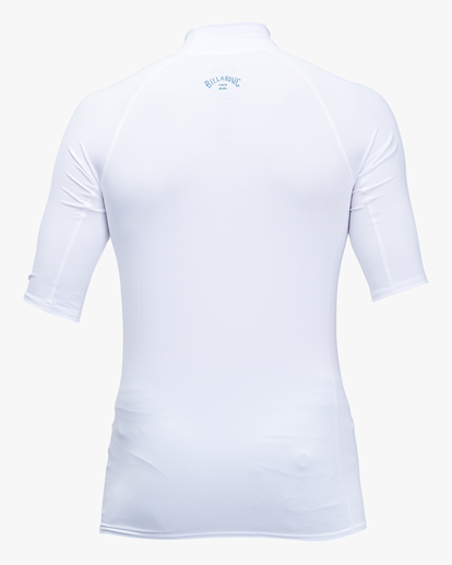 2 All Day Wave Performance Fit UPF 50+ Short Sleeve Rashguard White ABYWR00114 Billabong