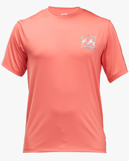 0 Crayon Wave Loose Fit UPF 50+ Short Sleeve Surf Tee Orange ABYWR00129 Billabong