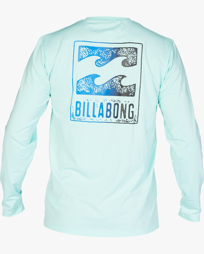 1 Crayon Wave Loose Fit UPF 50+ Long Sleeve Surf Tee Blue ABYWR00160 Billabong