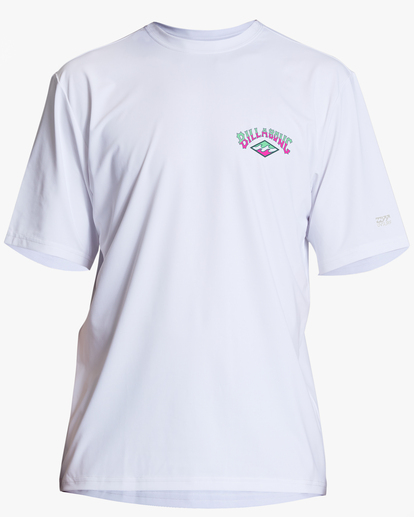 0 Throw Back UPF 50 Short Sleeve Surf Tee Blue ABYWR00176 Billabong