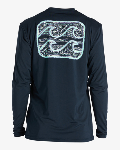 Crayon Wave Long Sleeve UPF 50 Surf T-Shirt | Billabong