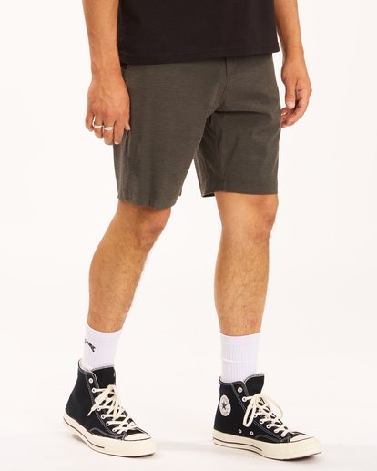 3 Crossfire Mid Submersible Shorts 19" Black ABYWS00110 Billabong