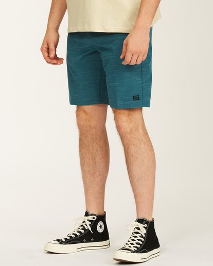 1 Crossfire Slub Submersible Shorts 21" Blue ABYWS00111 Billabong