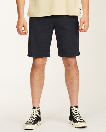 0 Crossfire Slub Submersible Shorts 21" Blue ABYWS00111 Billabong
